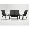Set mobilier de grădină cu măsuță - Negru*6397