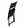 Set de mobilier pentru balcon - masă semicirculară + 2 scaune pliabile - negru *7132