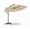 Umbrela de grădină de 3 m bej "banană" cu husă și LED *1503