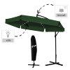 Umbrelă de grădină 3 m verde "BANANA" cu husa LED *1510
