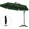 Umbrelă de grădină 3 m verde "BANANA" cu husa LED *1510