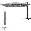 Umbrelă de grădină 3 x 3 m gri "Roma" cu husă și LED *1558