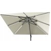 Umbrelă de grădină 3 x 3 m bej "ROMA" cu husă și LED *1565