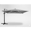 Umbrelă de grădină 3 x 4 m gri "ROMA" cu husă și LED *1572