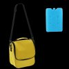 Geantă termo 22 x 12 x 24 CM 6L pentru umăr galben cu două inserții de răcire *9295