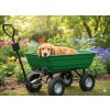 Cărucior de grădină verde cu două funcții *0061