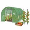 Tunel de seră din folie, 3 segmente, verde, 3 x 2 x 2 m *5552