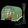 Tunel de seră din folie, 3 segmente, verde, 3 x 2 x 2 m *5552