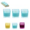 SET 3 CANDLE DECORATIVE CITRONELLA "ELIS" 5 X 5 CM MIX DE CULORI *7447