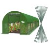TUNEL DE GRĂDINĂ DIN FOLIE 8-SEGMENT 8 x 4 x 2 M VERDE *3903