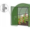 Tunel de seră cu folie pentru grădină, 3 segmente, 3 x 2 x 2 m, verde, cu uși suspendate *3941