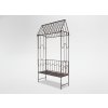 Pergolă de grădină cu băncuță 123 x 63 x 252 CM bronz antic*1456