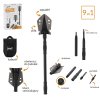 Lopată Multifuncțională Pliabilă 20,5 / 70 CM 9 în 1 *1500