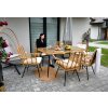 SET MOBILIER PENTRU GRADINA (MASĂ, 6 SCAUNE) - MĂNOPOM, PERNE - BEJ *7466