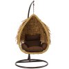 Scaun Suspendat Aztec - Perne Naturale, Culoare Maro, Rame Maro *0077