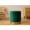 Puf Rotund 35 x 40 CM Verde Închis *3932