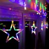 Cortină de Crăciun stele CL4018 92 LED