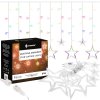 Cortină de Crăciun stele CL4018 92 LED