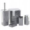 Set de baie pătrat 5 piese gri marmorat *5140