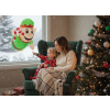 Gnom gonflabil cu LED pentru fereastră, 90 cm *8730