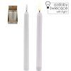 LUMÂNARE LED CU BATERII ALBĂ 22,5 CM MIX DE MODELE disp=20buc *0382