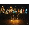 DECORAȚIUNE DE CRĂCIUN - STEA LED 30 CM 95 L ALB CALD CU BATERII *0337