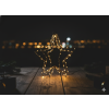 DECORAȚIUNE DE CRĂCIUN - STEA LED 30 CM 95 L ALB CALD CU BATERII *0337