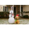 Om de zăpadă gonflabil cu cățel LED, înălțime 180 cm *1105