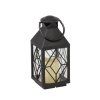 LANTERNĂ CRĂCIUN 11 x 11 x 26,5 CM CU LED NEGRU *2522