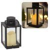 LANTERNĂ DE CRĂCIUN 11 x 11 x 20,5 CM CU LED NEAGRĂ *2539