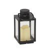 LANTERNĂ DE CRĂCIUN 11 x 11 x 20,5 CM CU LED NEAGRĂ *2539