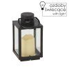 LANTERNĂ DE CRĂCIUN 11 x 11 x 20,5 CM CU LED NEAGRĂ *2539