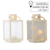 LAMPĂ DE CRĂCIUN 11 x 11 x 20,5 CM CU LED ȘI EFECT 3D, ALB *2546