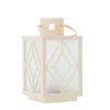 LAMPION DE CRĂCIUN 11 x 11 x 20,5 CM CU INSERTIE LED ALBĂ *2553