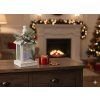 LAMPĂ DE CRĂCIUN ALBĂ LED 15 x 15 x 32 CM *5218