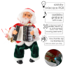 Mikolaș cu acordeon - Jucărie LED 25,5 cm *6512