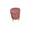 Taburet rotund cu picioare 28 x 42 cm roz*4224
