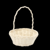 Coș din ratan 20/14 x 8/24 cm cu mânere - Alb *4170