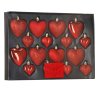 Set de 16 Bile de Crăciun în Formă de Inimă CA0959