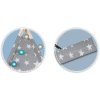 Cort teepee pentru copii Nukido cu lumină - gri cu stele