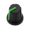 Buton pentru potențiometru N-1 ax 6mm verde 16mm