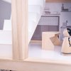 Căsuță de păpuși din lemn + mobilier 80cm