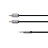 Jack 3,5mm - 2RCA stereo 1m KM0309