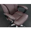 Scaun de birou EG-222 din piele maro