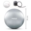 Minge fitness 75 cm NS-952 argintie + pompă
