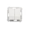 Comutator Simon 54 premium nr.6+6 (5B) LED fundal, modul alb