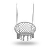 Scaun suspendat tip hamac BOHO gri