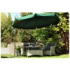 Umbrelă de terasă 350cm verde 200g/m2