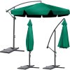 Umbrelă de terasă 350cm verde 200g/m2