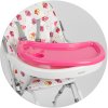 Scaun de masă pentru copii Eldo alb-roz